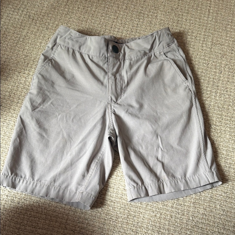 Boys Johnnie O grey shorts!! In amazing condition!!